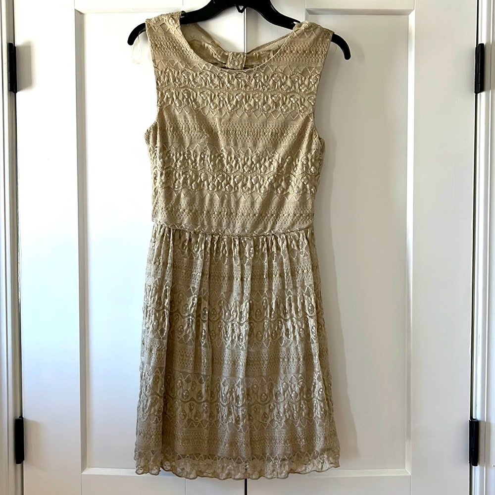 Gold sparkle dress